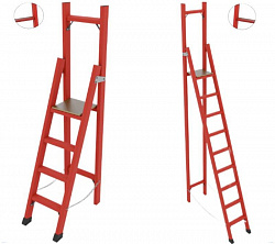 Стремянки с вертикальной опорой