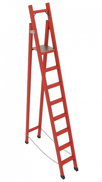 ССС-3,6 диэлектрическая стремянка с симметричной опорой, h=3600мм, h рабочей площадки=2600мм, ступ.8