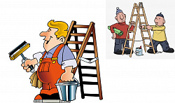 Стремянки с симметричной опорой