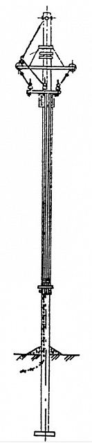 Установка разъединителя КР-3 для концевой опоры А10-3 (типовой проект 3.407.1-143.3.16)